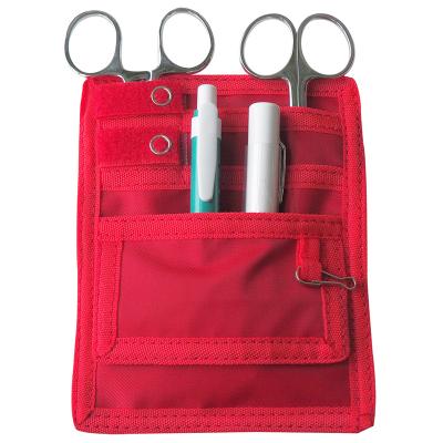 China Nurse Pouch Belt Loop Organizer Nurse Kit With Forceps Nurse First Aid Nylon Bag for sale