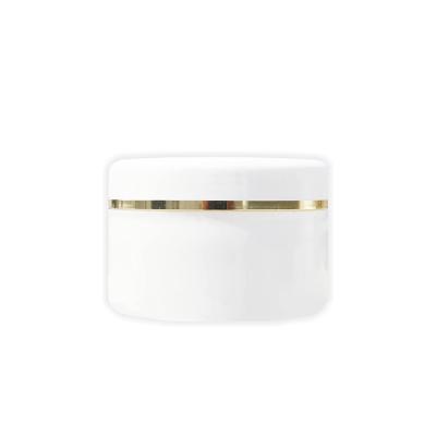 China New Cosmetic Listing Cosmetic Jars 100Ml Plastic Cosmetic Cream Jar Round Cosmetic Jar for sale