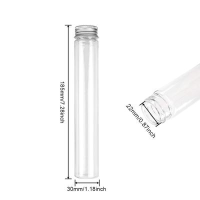 China Plastic Candy 185mm*30mm Large Plastic Screw Cap Test Tube Packaging for sale