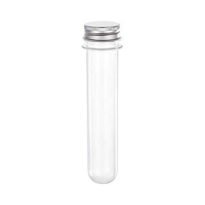 China Recyclable Plastic Round Bottom 60ml Test Tubes With Screw Head Cap for sale