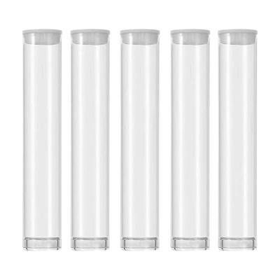 China Coarse Empty Lip Cartridges Tube Packaging Storage In Transparent PVC Plastic Clear Pipe for sale