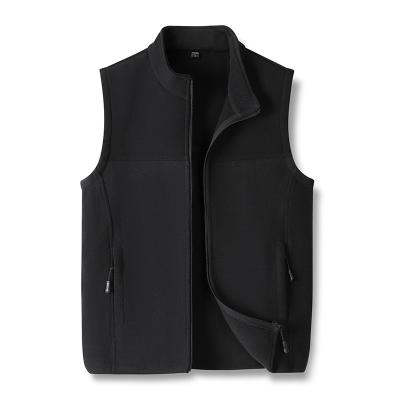 China Anti-Wrinkle Hot Sale Spring Autumn Custom Zipper Vest Jacket Stitched Splice Men's Vest for sale