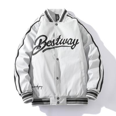 China Embroidery Mens Bomber Jackets Hip Hop Custom Style Mens QUICK DRY Factory Baseball Jackets for sale