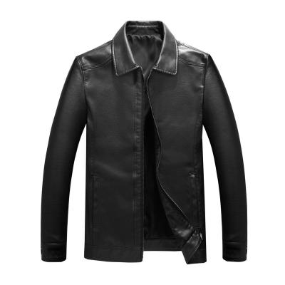 China Custom New Design Spring Casual Men's Leather Jacket Motorcycle PU Leather Jacket QUICK DRY For Men for sale