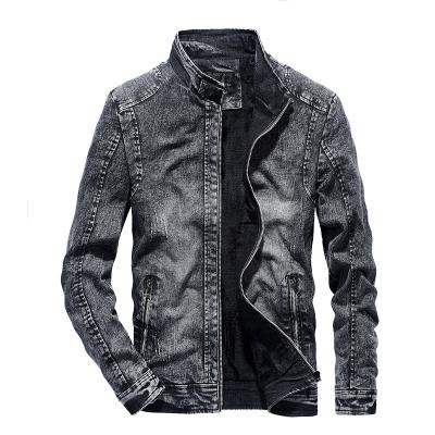 China The new QUICK DRY jacket men's mingretro frontier men's jacket spring plush and denim cotton autumn motorcycle jacket thin clothing for sale