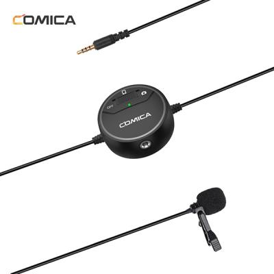 China Lavalier Microphone COMICA SIG.LAV V03 3.5mm Omnidirectional Electret Condenser Video Microphone for Camera and Smartphone for sale