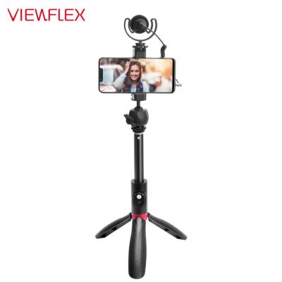 China ViewFlex PORTABLE VF-K3 Vlogging Kit Shotgun Microphone Tripod with Remote Control for iPhone Huawei Samsung for sale