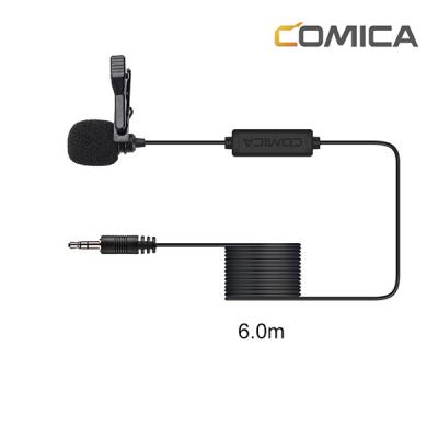 China Hot-selling and Universal Portable Lavalier Microphone Headset COMICA CVM-V01CP (6.0m) Microphone for Camera for sale