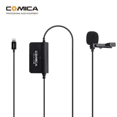 China Multifunctional Single Lavalier Microphone COMICA SIG.LAV V05 MI Lavalier Microphone For Video Shooting With Connector For iPhone for sale