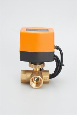 Chine Valve motorisée à deux orifices, robinet à tournant sphérique DN25 électrique pour le traitement de l'eau à vendre