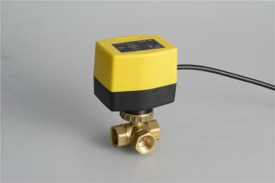 Chine robinet à tournant sphérique électrique de déclencheur de la pression 2.0MPa à tournant sphérique de robinet de moteur électrique moyen à C.A. 220V à vendre