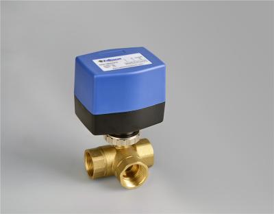 China AC Motor Electric Ball Valve for Water Heating , 3-piont or on/off Ball Valve for sale