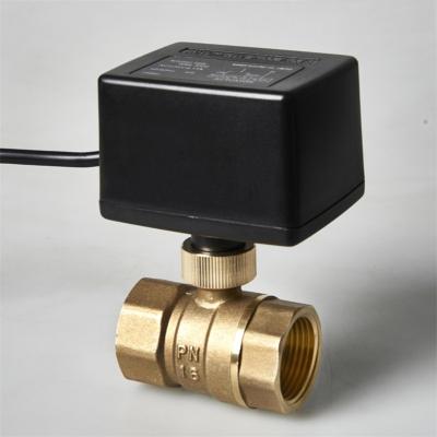 China 1 inch 2 Way NPT Two-Position Electric Motor-Driven Valves Female Thread for sale