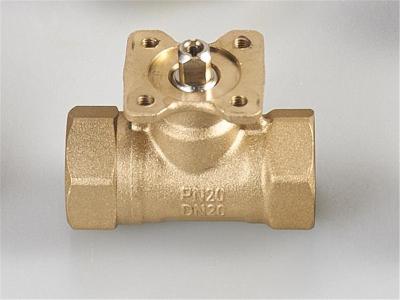 China HVAC And Cold / Hot Water 3 Way Motorized Ball Valve Treatment Motorized PN20 for sale