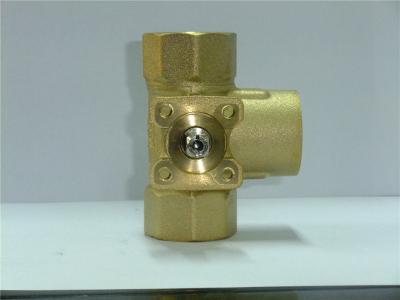 China 2 maneira DN20 válvula de bola elétrica de bronze da água de 3 pontos para o condicionador de ar da central de Hitachi à venda