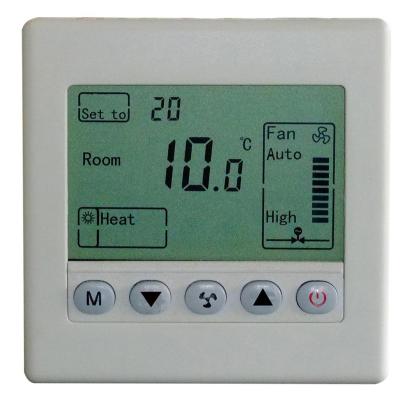 China Flexible LCD Room 2-pipe FCU Digital Thermostat ICD Display in Modules for sale