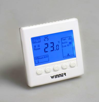 China Central Air-conditioning Fan Coil Temperature Controller LCD Thermostat for sale