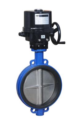 China Cool / Hot Water And Glycol Electrically Actuated Butterfly Valve Automatic for sale