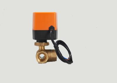 China 1 Inch 3 Way BSP Threaded T Flow Direction Electric Control Ball Valve for sale