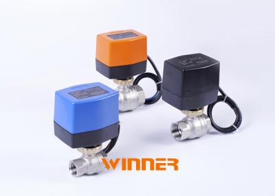 China 4.0Mpa de hete van de de Datatransportbesturingcf8 SS304 2 Manier van het Temperatuurwater Gemotoriseerde Kogelklep DN15 Te koop