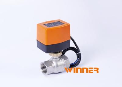 China AC220V 3 verdrahtet 1 Weisen-elektrisches betriebenes Ventil-DN20 motorisiertes SS304 Kugelventil des Steuer2 für trinkende Wasserhaltung zu verkaufen