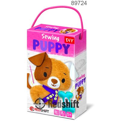 China Cloth Kids Puppy Pet Sewing Kit Animal DIY Doll Art and Craft Toy Set OEM Amazon FBA Educational Felt Means Clean Plush Cloth Design for sale