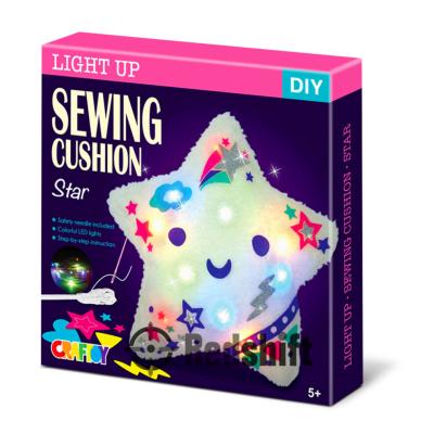 China Children Felt Sewing Kid Educational Toy LED Night Lamp Kit Star Cushion Doll Craft Kit Toy Kids Art and Craft Sewing Custom DIY for sale