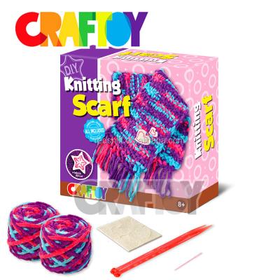 China Knitting Scarf DIY Knitted Yarn EN71 Yarn Supplier Arts and Crafts Kit 89063C for sale