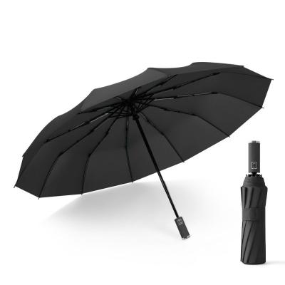 China Modern Windproof Umbrella Modern Three-Folding Pongee Parasol Paraguas For Kids for sale