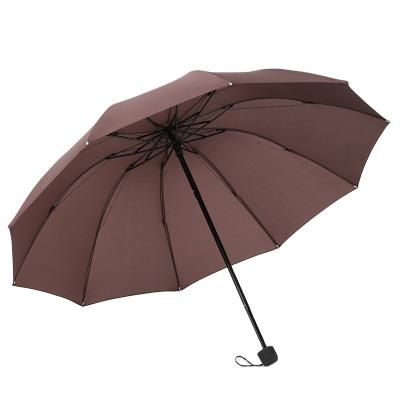 China Minimalist Pongee Umbrellas Mini Umbrella With Case Manual Folding Open Straight Umbrella for sale