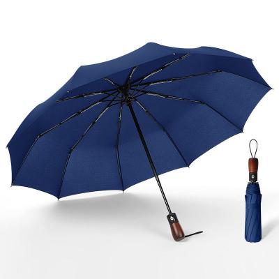 China Factory supply modern automatic foldable windproof threefold umbrella fold umbrella for sale