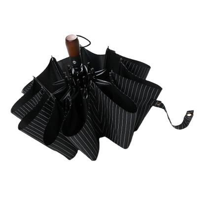 China Modern High Quality Minimalist Easy Open And Close Three Fold Automatic Umbrella for sale