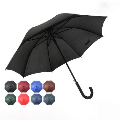 China Outdoor Automatic Black Business Golf Umbrella CLASSIC Hot Selling Straight Supplier With Logo Custom for sale