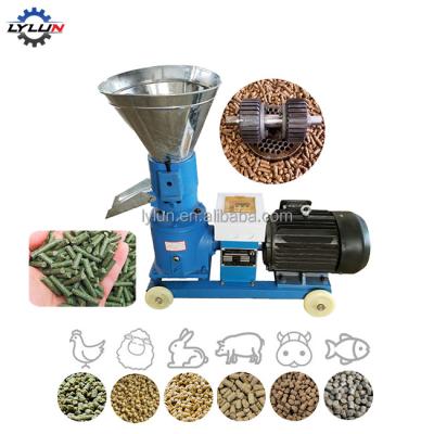 China 2022 CE certification easy operation high efficiency high sale used livestock pig fish poultry feed machine pellet machine for sale