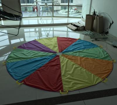 China Natatorium New Design Indoor and Outdoor Kids Play Parachute 6ft Girls and Boys Play Parachute for sale