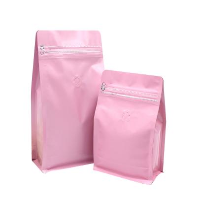 China Custom Color Print Moisture Proof Coffee/Tea Eight Side Seal Bag Food Packaging Aluminum Foil Plastic Coffee Bags for sale