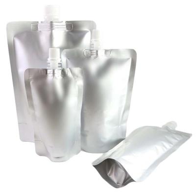 China High Barrier Mylar Leakproof Liquid Packaging Spout With Spout Bags For Gel Beverage Stand Up Pouches for sale