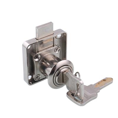 China Modern ROEASY 338-22 Furniture Lock Drawer Lock Zinc Alloy Cupboard Lock With 6MM Latch 22MM Cylinder for sale