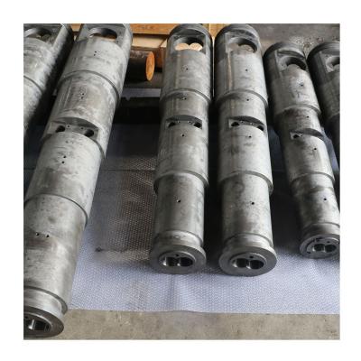 China Building Material Nitrided Magazines And Bimetallic Conical Twin Screw Barrel For Extruder for sale