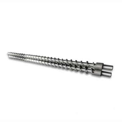 China Building Material Shops Hot Sale Single Extrusion Screw Barrel For Pipe /PP Film / Granulation Recycling Machine Accessories for sale