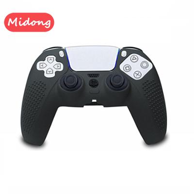 China Anti-Slip Anti-Slip Particles Skin Silicone Case For Playstation 5 Controller PS5 for sale