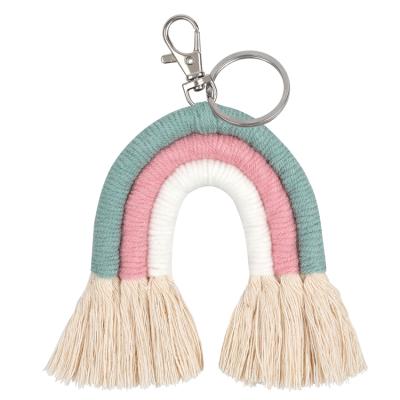 China China Manufacturer Directly Sale Best Quality Fashion Accessories Rainbow Style Bag Key Chain Metal For Color Custom Decor Key Chain for sale