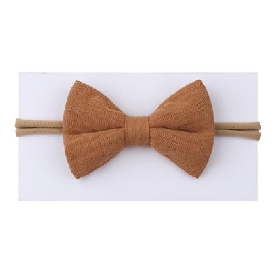 China High Quality Spandex Nylon Polyester Fashion Style Hair Accessories Products Bows Popular Baby Butterfly Headband for sale