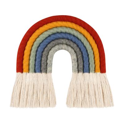 China Minimalist Hand Made - Woven Ornaments Wall Hanging Rainbow Decoration Party Supplies for sale