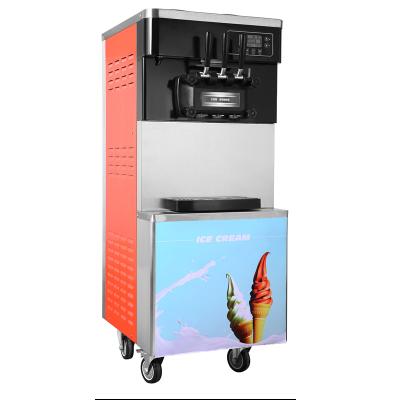 China Cheap Automatic Commercial Cone Maker Service Economical Making Roll Machines Price Portable 3 Flavor Soft Ice Cream Machine for sale