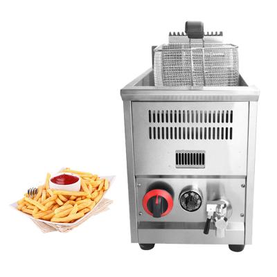 China Commercial Hotel Air Fryer with Temperature Control Industrial Propane Worktop Gas Donut Fryers for sale