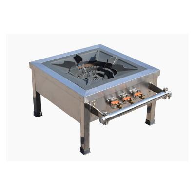 China Gas Stove Single Burner Outdoor Commercial Short Foot Low Foot Soup Stove Energy Saving Cooking Stove for sale