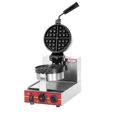 China Oven Grid Commercial Rotary Thick Nonstick Outdoor Pan Electric Heating Waffle Maker Nonstick Single Head Cooking Machine For Waffle Eggs Economical OR; ZHE This for sale