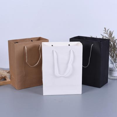 China Recyclable Design Custom Size Handle Kraft Paper Shopping Bag For Grocery for sale