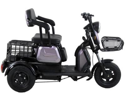 China High Quality Folding Passenger 48V/60V 500W Electric Tricycle For Older Elder Use Leisure Tricycle for sale